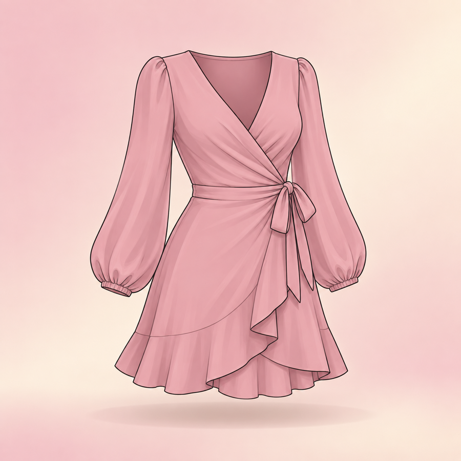 Vestido rosa de la nueva colección