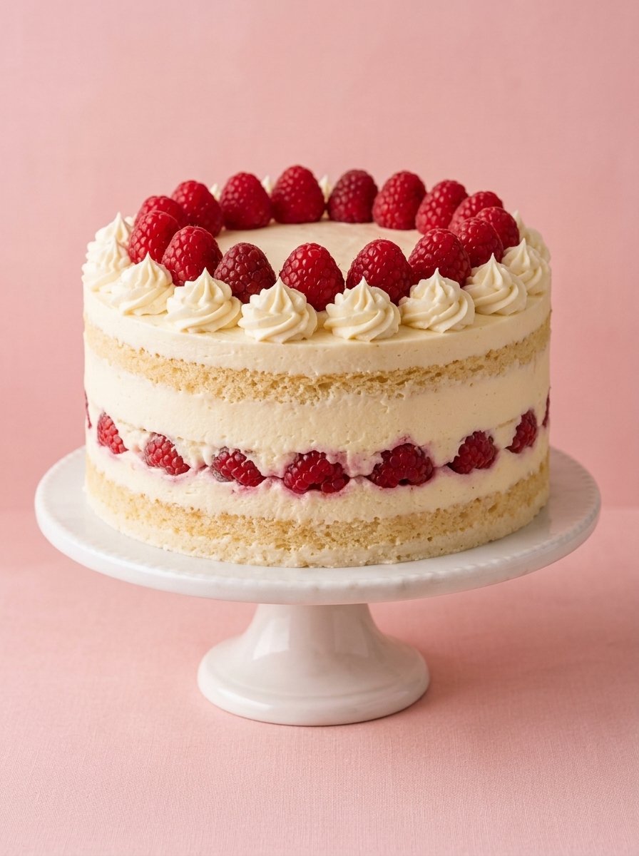 Pastel de frambuesa