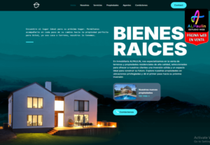 pagina web bienes raices inmobiliaria en venta